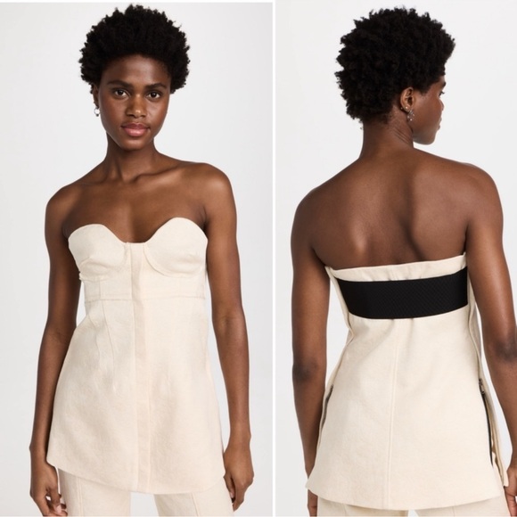 Proenza Schouler Tops - NWT Proenza Schouler Cotton Wool Jacquard Bustier Top Size US 4 $1490 MSRP